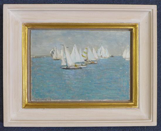 § Richard Eurich (1903-1992), Sails, 5 x 7in.